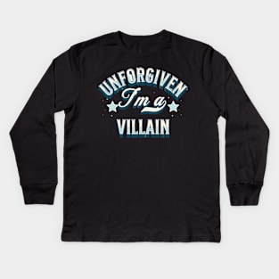 Le sserafim unforgiven im a villain typography | Morcaworks Kids Long Sleeve T-Shirt